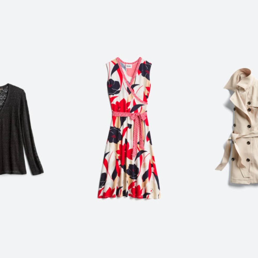 EUC Flattering Faux Wrap Knit Dress- STITCHFIX💃🌺💋